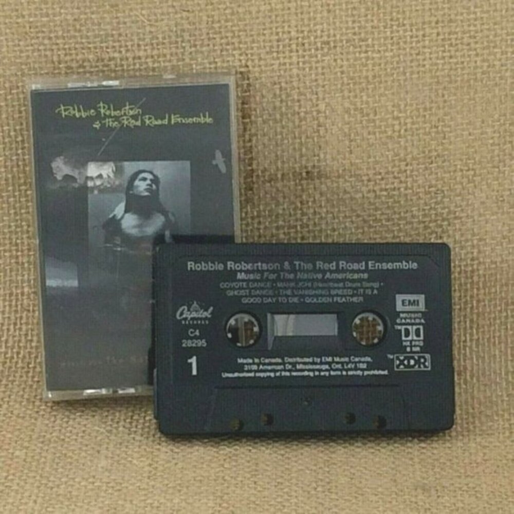 Robbie Robertson Red Road Ensemble Native Americans Cassette Tape 1994 TESTED